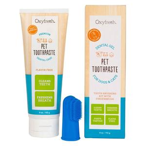 Toothpaste and Finger Brush Kit for Dogs and Cats  Oxyfresh